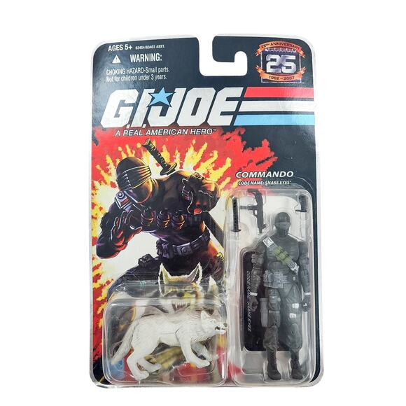 GI Joe Snake Eyes Commando Timber Action Figure 25th Anniversary Collection - Picture 1 of 6